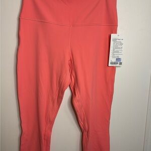 Lululemon Athletica Align HR Crop in Coral